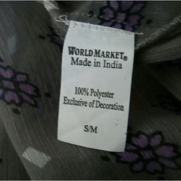 World Market S/M blouse gray - Picture 5 of 5